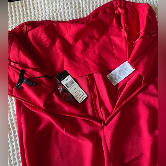 BCBGMaxAzria Long Red Strapless Jumpsuit *Size* Medium